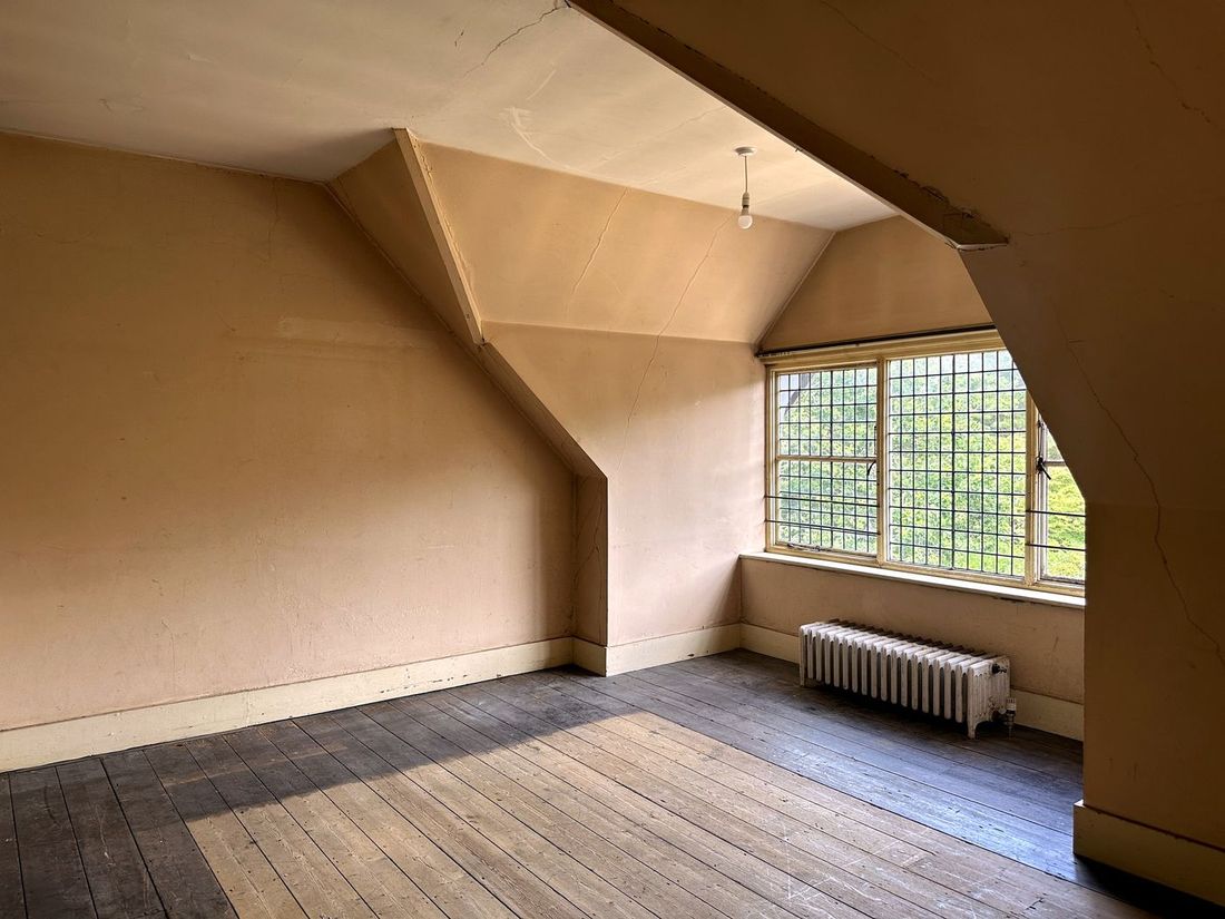 Empty Victorian bedroom