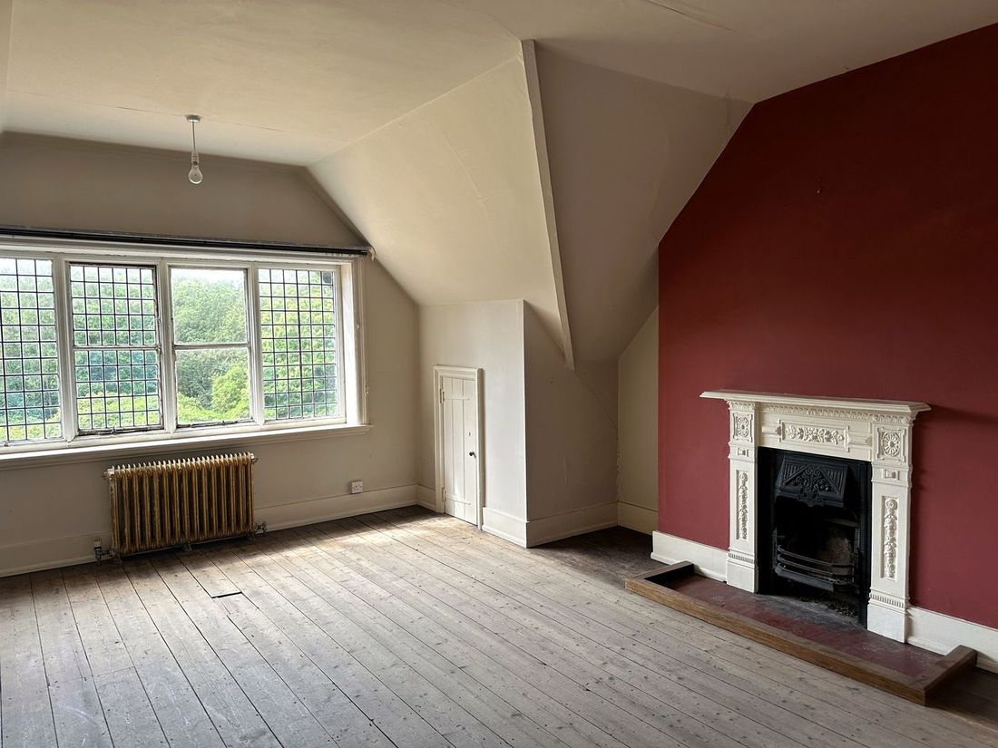 Victorian bedroom with fireplace
