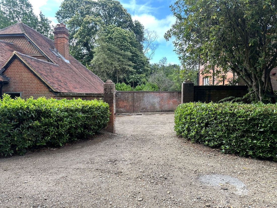 Private drive and forecourt