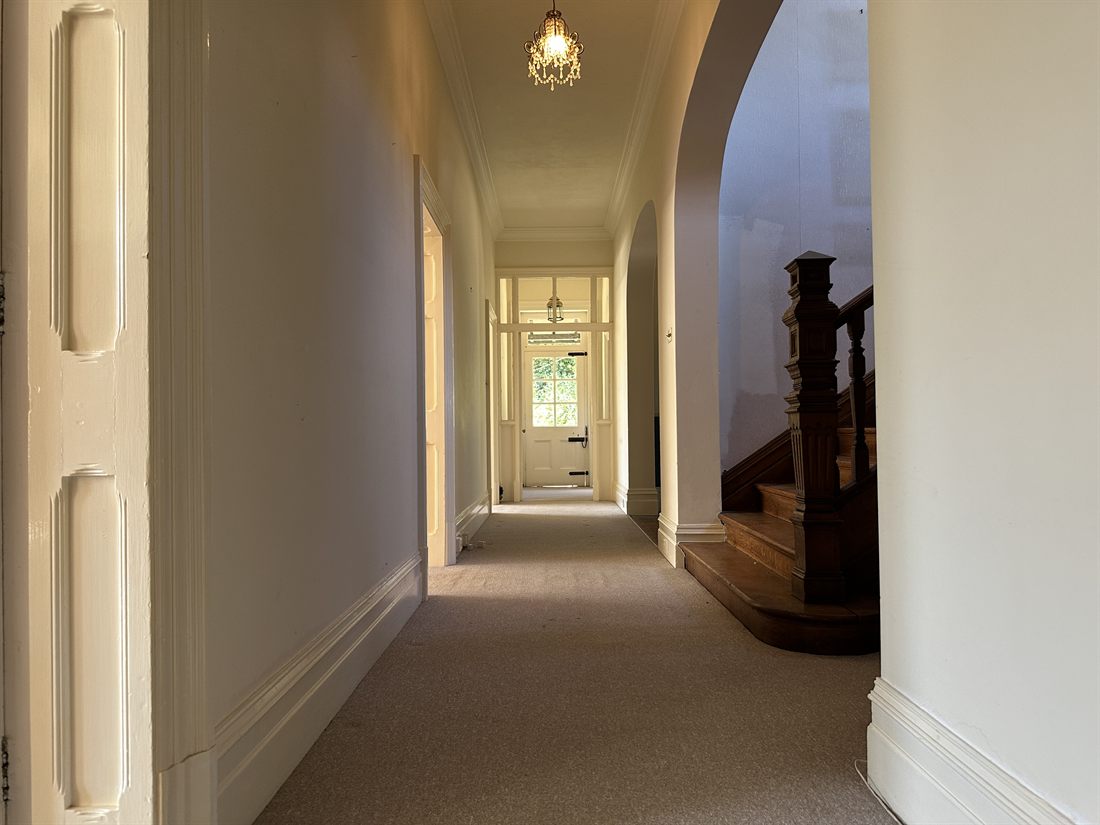 Victorian entrance hall and staircase