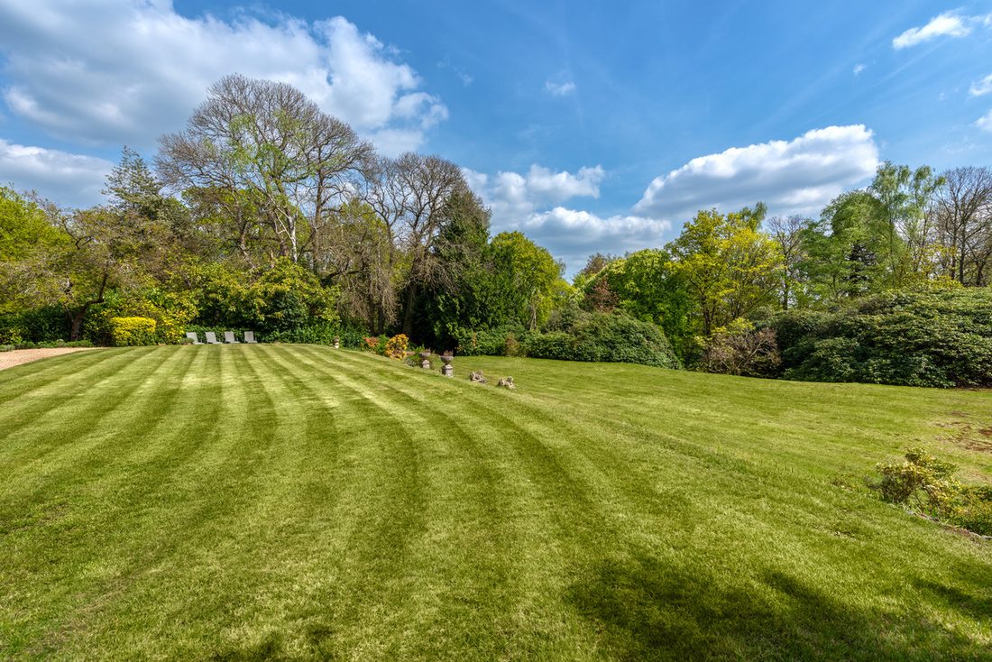 Formal lawn and gardens