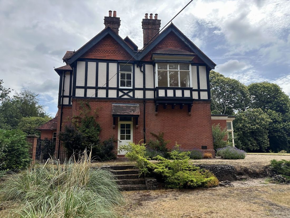 Vacant Victorian country house exterior
